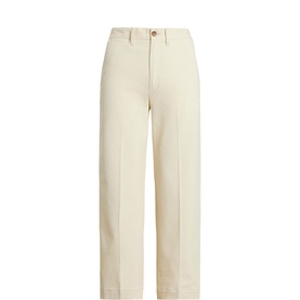Mid-Rise Wide Leg Trousers