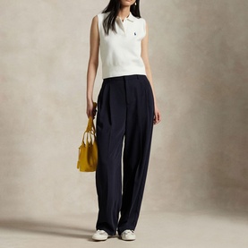 Polo Player Cropped Polo Shirt