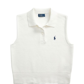 Polo Player Cropped Polo Shirt