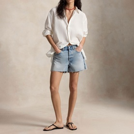 Cut-Off Denim Shorts