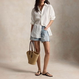 Cut-Off Denim Shorts