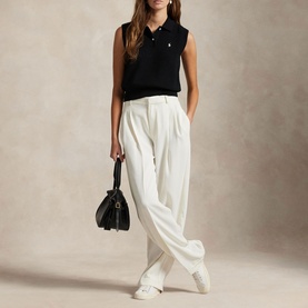 Polo Player Cropped Polo Shirt