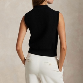 Polo Player Cropped Polo Shirt