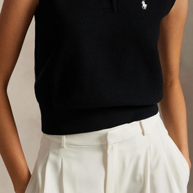 Polo Player Cropped Polo Shirt
