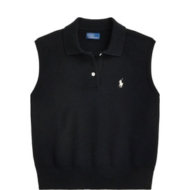 Polo Player Cropped Polo Shirt