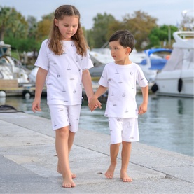 Nautical Two-Piece Summer Pyjama Set