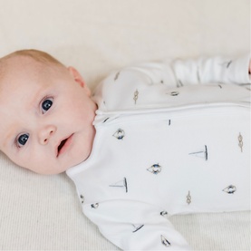 Nautical Zip Sleepsuit