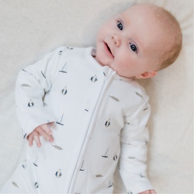 Nautical Zip Sleepsuit