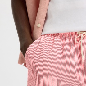 Coop Striped Seersucker Drawstring Shorts