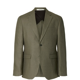 Baird Linen Single-Breasted Blazer