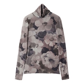 Antique Floral Polo Top
