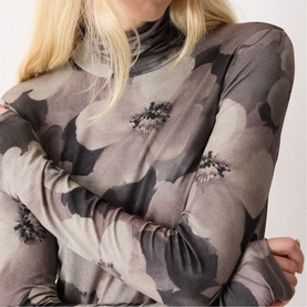 Antique Floral Polo Top