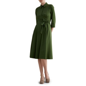 Brigitta Flared Shirt Dress