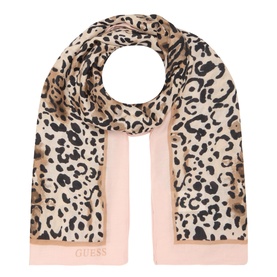 Logo Leopard Scarf