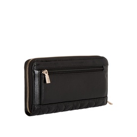 Cheryl Logo Quilted Large Zip Wallet
