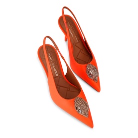 Large Eagle Slingback Pumps