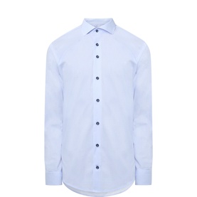 Tonal Floral Single-Cuff Shirt