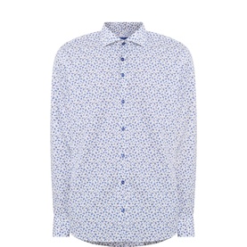 Mini Floral Single Cuff Formal Shirt