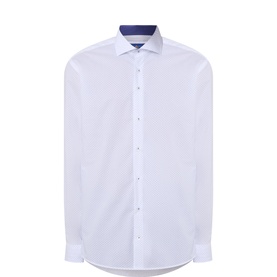 Diamond Print Single Cuff Formal Shirt
