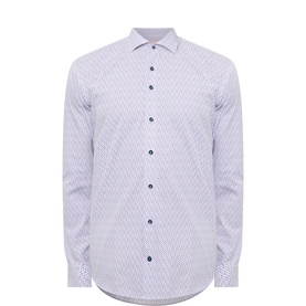 Geometric Print Single-Cuff Shirt
