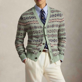 Fair Isle Knit Cardigan