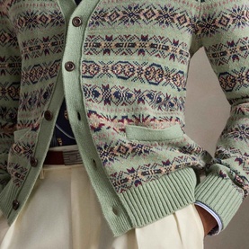 Fair Isle Knit Cardigan