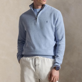 Polo Player Logo Half-Zip Sweater
