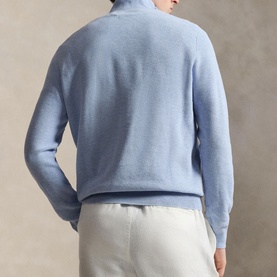 Polo Player Logo Half-Zip Sweater