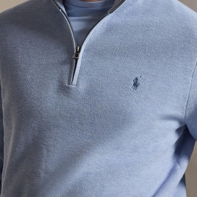 Polo Player Logo Half-Zip Sweater
