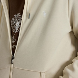 Polo Player Double-Knit Zip Hoodie