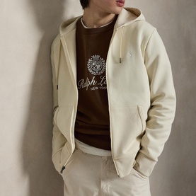 Polo Player Double-Knit Zip Hoodie
