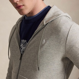 Polo Player Double-Knit Zip Hoodie