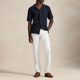 Pony Logo Mesh Knitted Casual Shirt