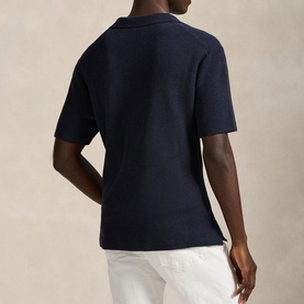 Pony Logo Mesh Knitted Casual Shirt