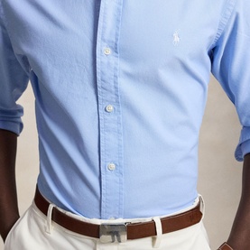 Polo Player Logo Garment-Dyed Shirt