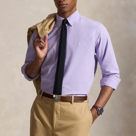 Polo Player Logo Garment-Dyed Shirt