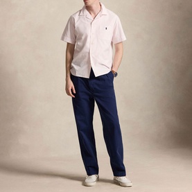 Pony Logo Striped Oxford Casual Shirt