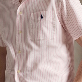 Pony Logo Striped Oxford Casual Shirt