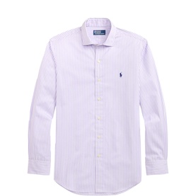 Striped Pony Logo Poplin Shirt