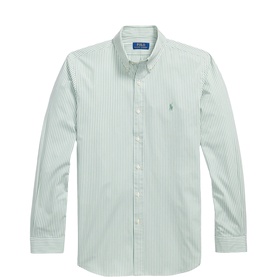 Pony Logo Striped Poplin Shirt