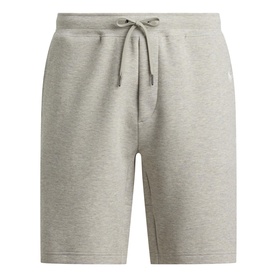 Ralph Lauren dark sport heather fleece shorts with elasticated drawstring waist and side pockets