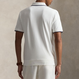 Pony Logo Quarter-Zip Polo Shirt