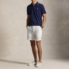 Pony Logo Quarter-Zip Polo Shirt