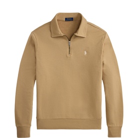 Pony Logo Quarter-Zip Fleece Sweatshirt