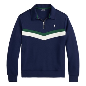 Polo Player Double-Knit Half-Zip Sweatshirt