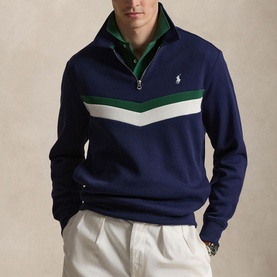 Polo Player Double-Knit Half-Zip Sweatshirt