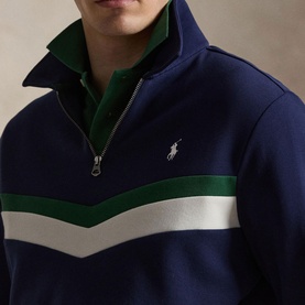 Polo Player Double-Knit Half-Zip Sweatshirt