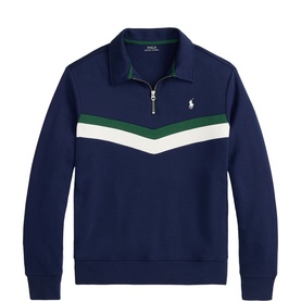 Polo Player Double-Knit Half-Zip Sweatshirt