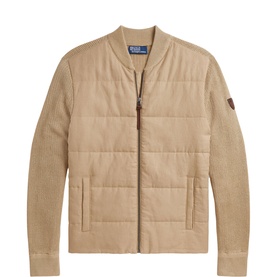 Logo Hybrid Knitted Jacket