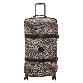 Spontaneous L Large Leopard Wheeled Luggage